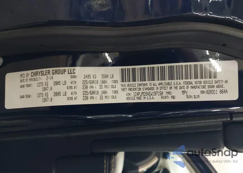 2014 Jeep Cherokee Limited z USA, uszkodzony, nr VIN 1C4PJMDSXEW197150